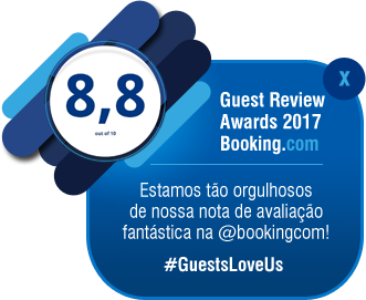 Guest Review Awards 2017 - nota: 8,8 - Booking.com - #GuestsLoveUs